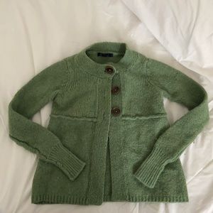 Boden S green wool blend sweater